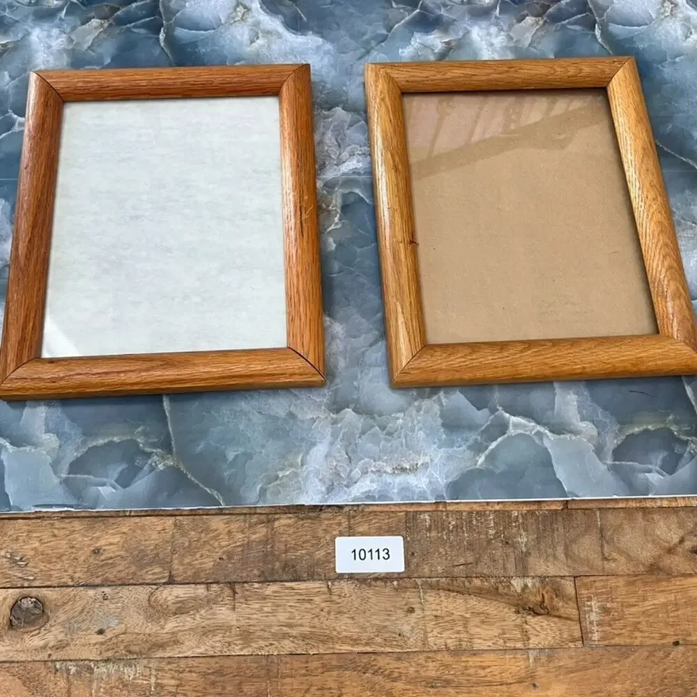 Vintage Solid Oak Picture Frames 11 x 9
